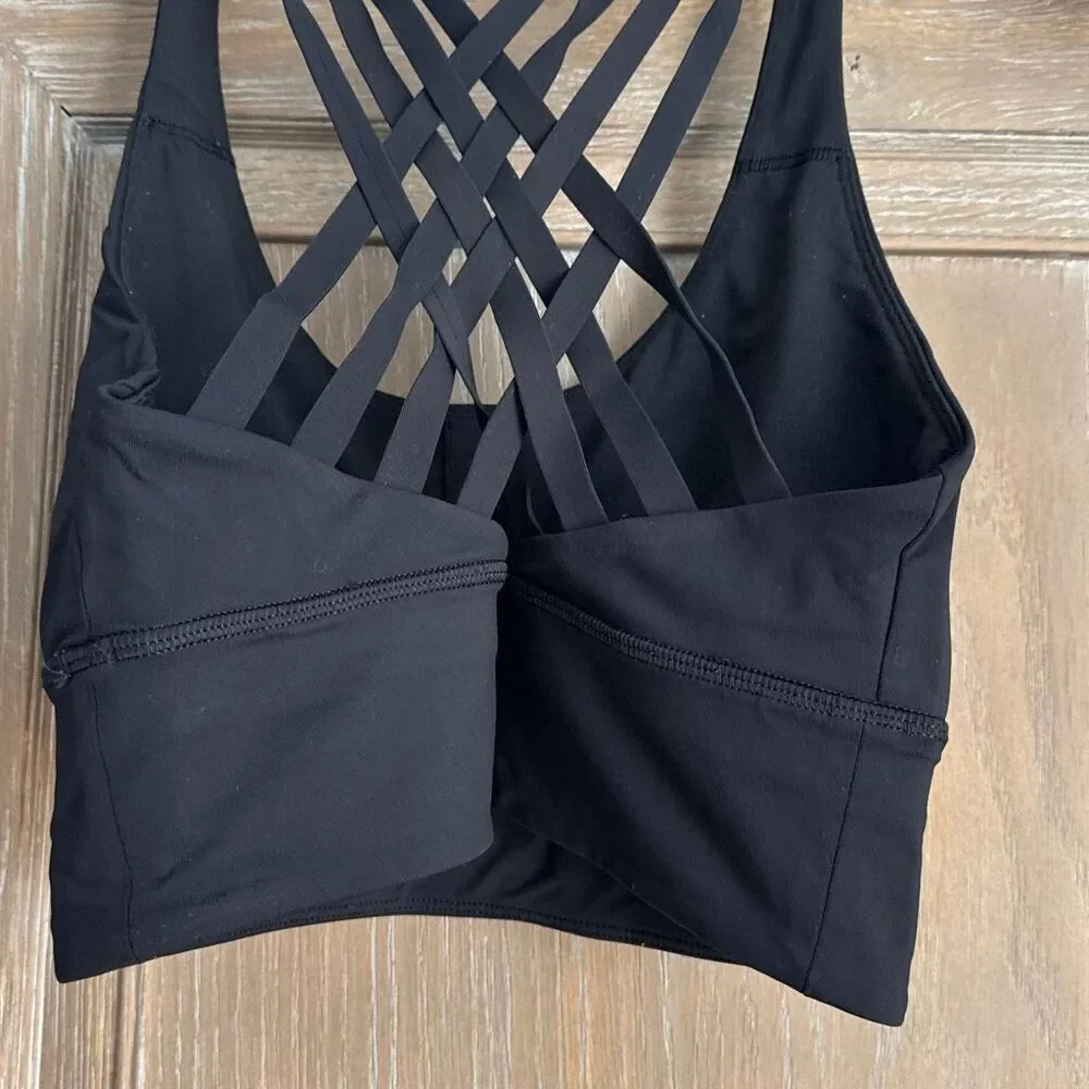 Lululemon Energy Bra Long Line Black size 8